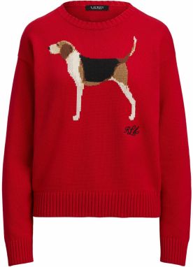 Lauren Ralph Lauren Sveter 'RIEDNEE'  hnedá / červená / čierna / biela
