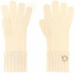 GUESS Prstové rukavice 'KNITTED GLOVES'  biela ako vlna