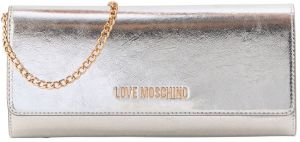 Love Moschino Listová kabelka  strieborná