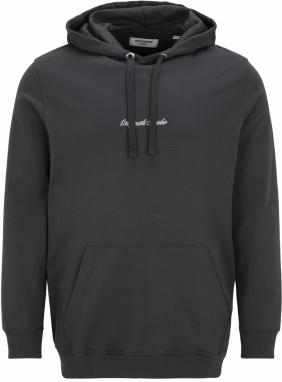 Jack & Jones Plus Mikina 'JORNORREBRO'  sivá / biela