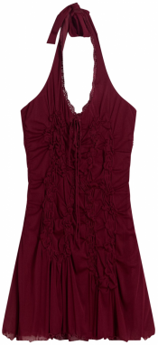 Bershka Letné šaty  burgundská