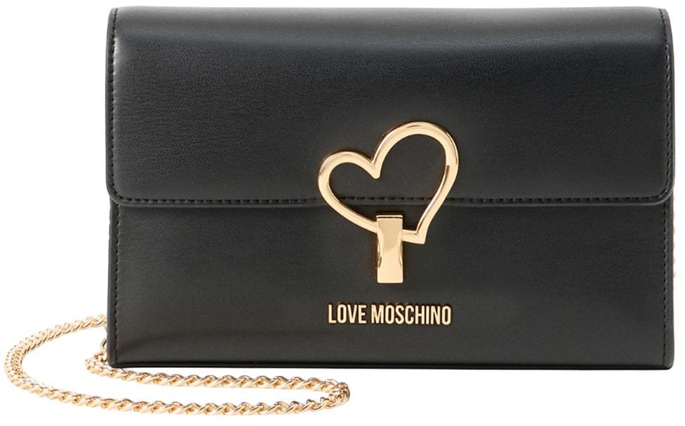 Love Moschino Listová kabelka  čierna
