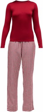 Hunkemöller Pyžamo  jasne červená / biela