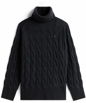 TOMMY HILFIGER Sveter  čierna