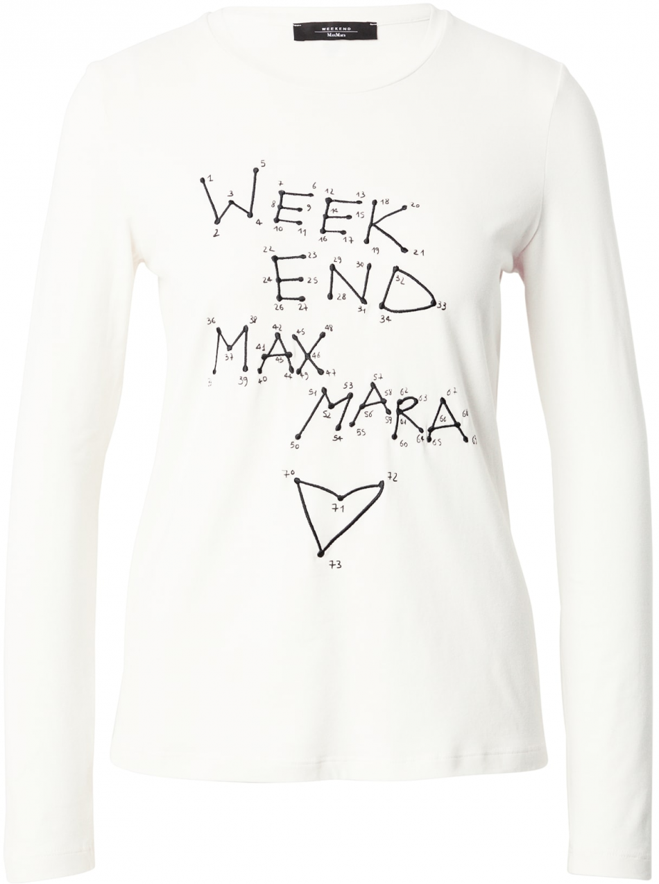 Weekend Max Mara Tričko 'RENOIR'  čierna / biela