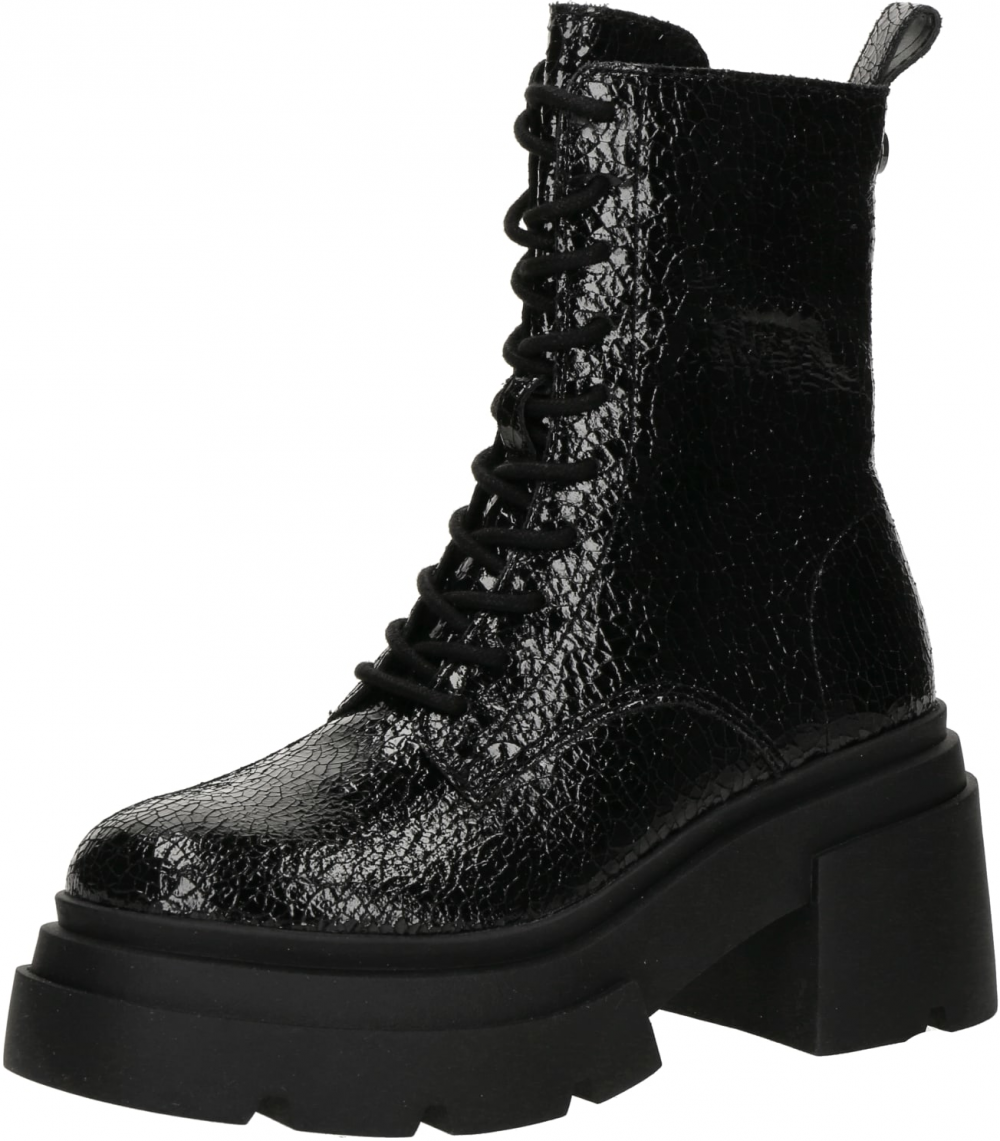 STEVE MADDEN Šnurovacie členkové čižmy 'Tossup'  čierna