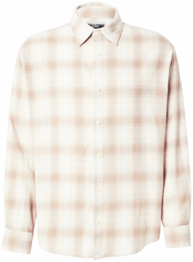 JACK & JONES Košeľa  krémová / farba ťavej srsti