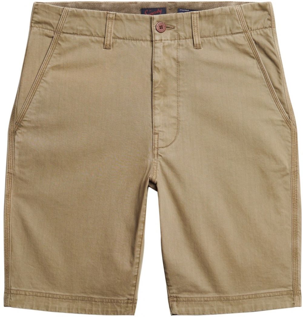 Superdry Chino nohavice  kaki