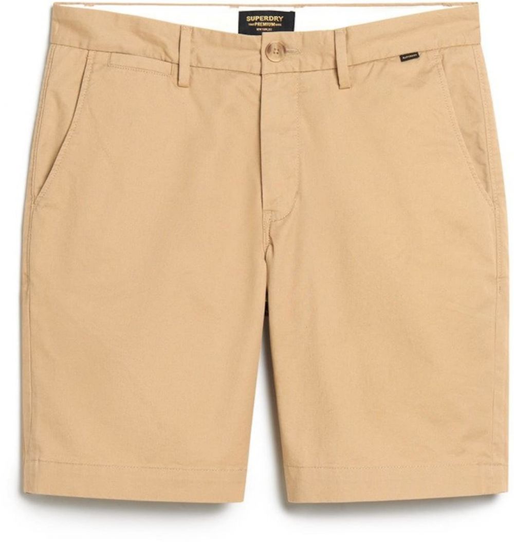 Superdry Chino nohavice  farba ťavej srsti