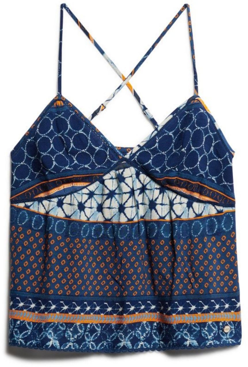 Superdry Top  modrá melírovaná