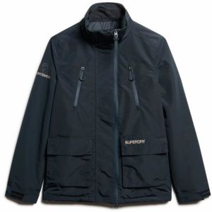 Superdry Prechodná bunda  béžová / námornícka modrá