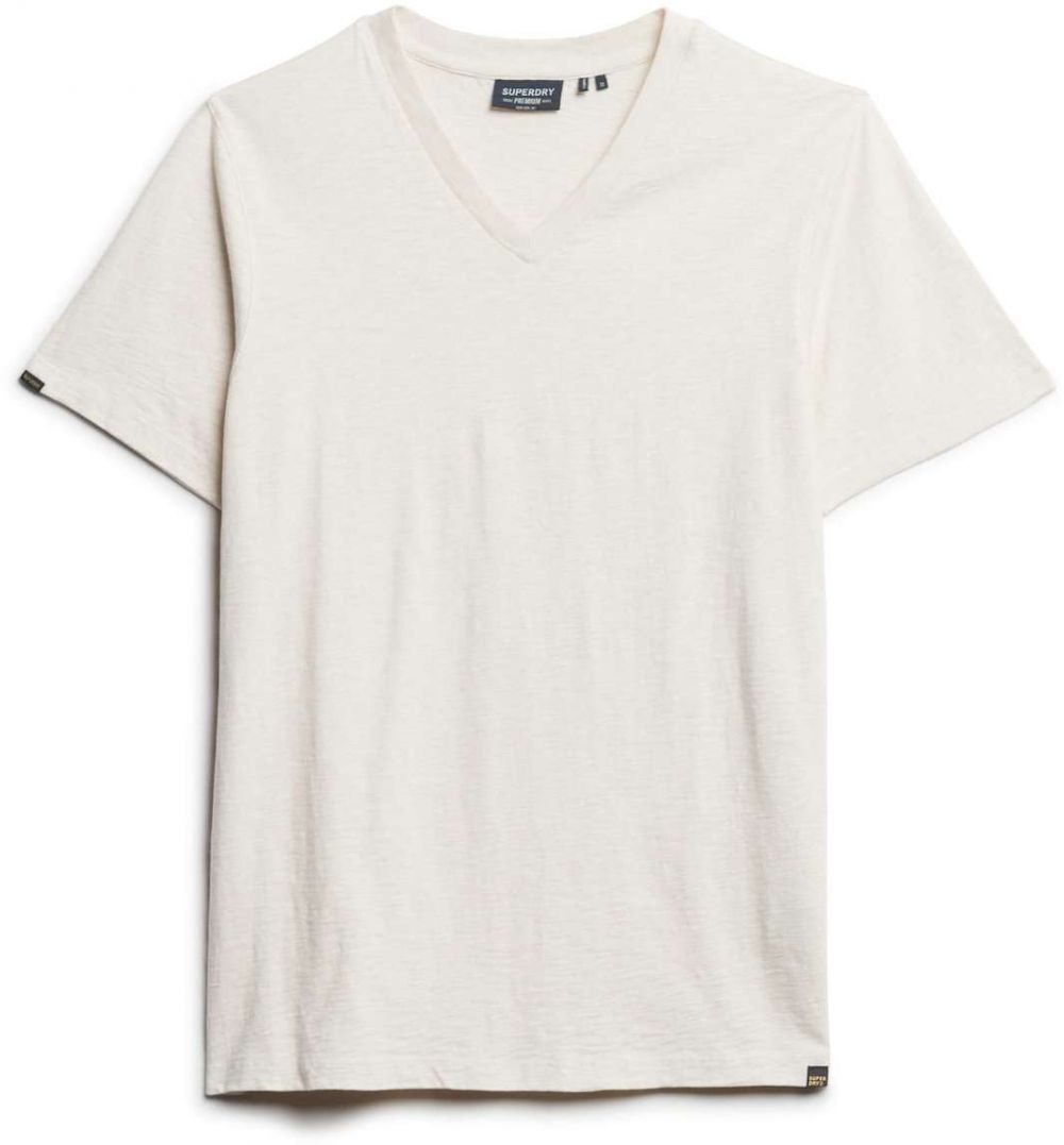 Superdry Tričko  šedobiela