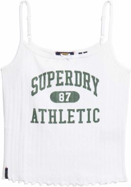 Superdry Top  zelená / biela ako vlna
