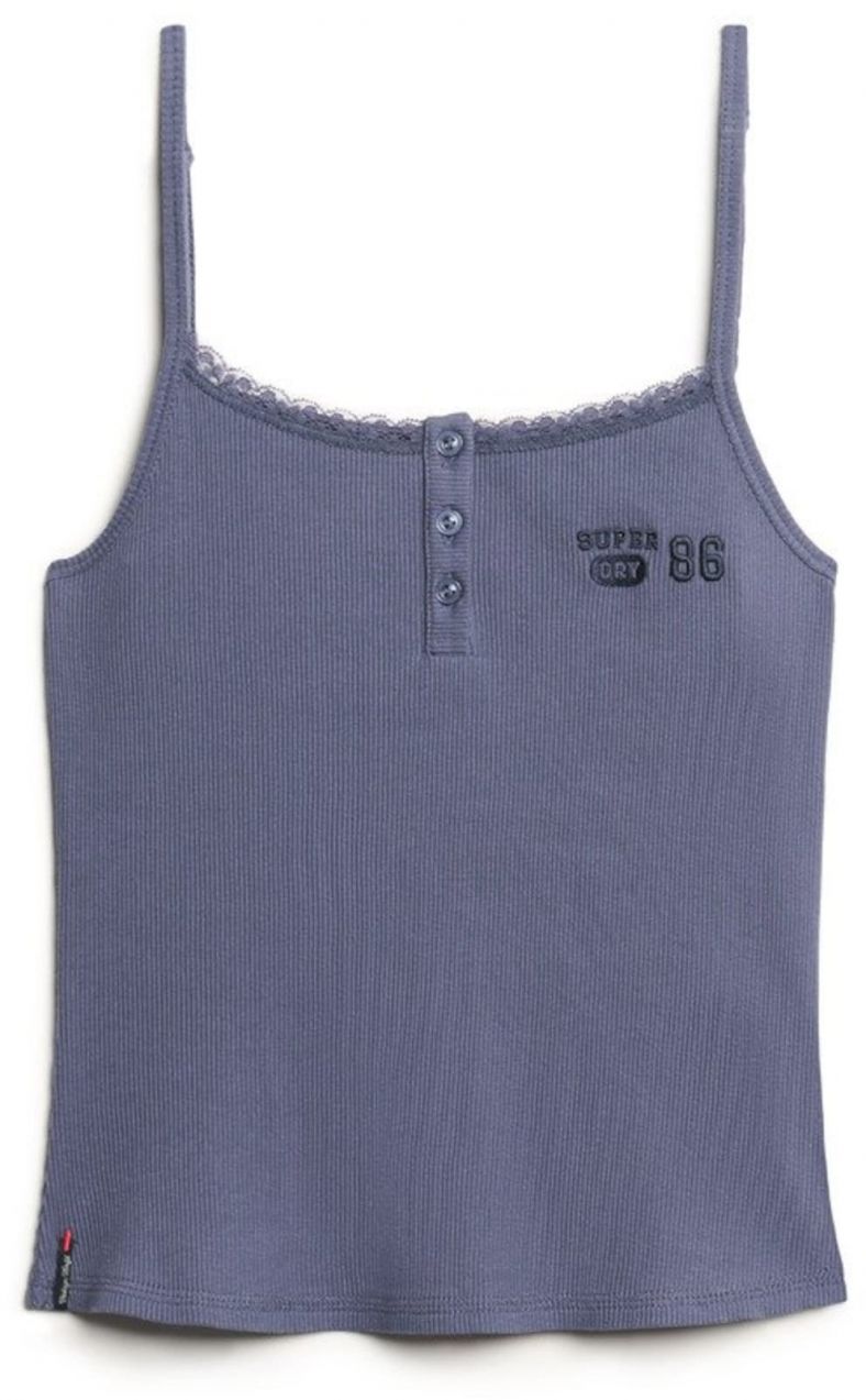Superdry Top ' Athletic Essentials'  námornícka modrá / čierna