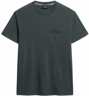 Superdry Tričko  tmavosivá