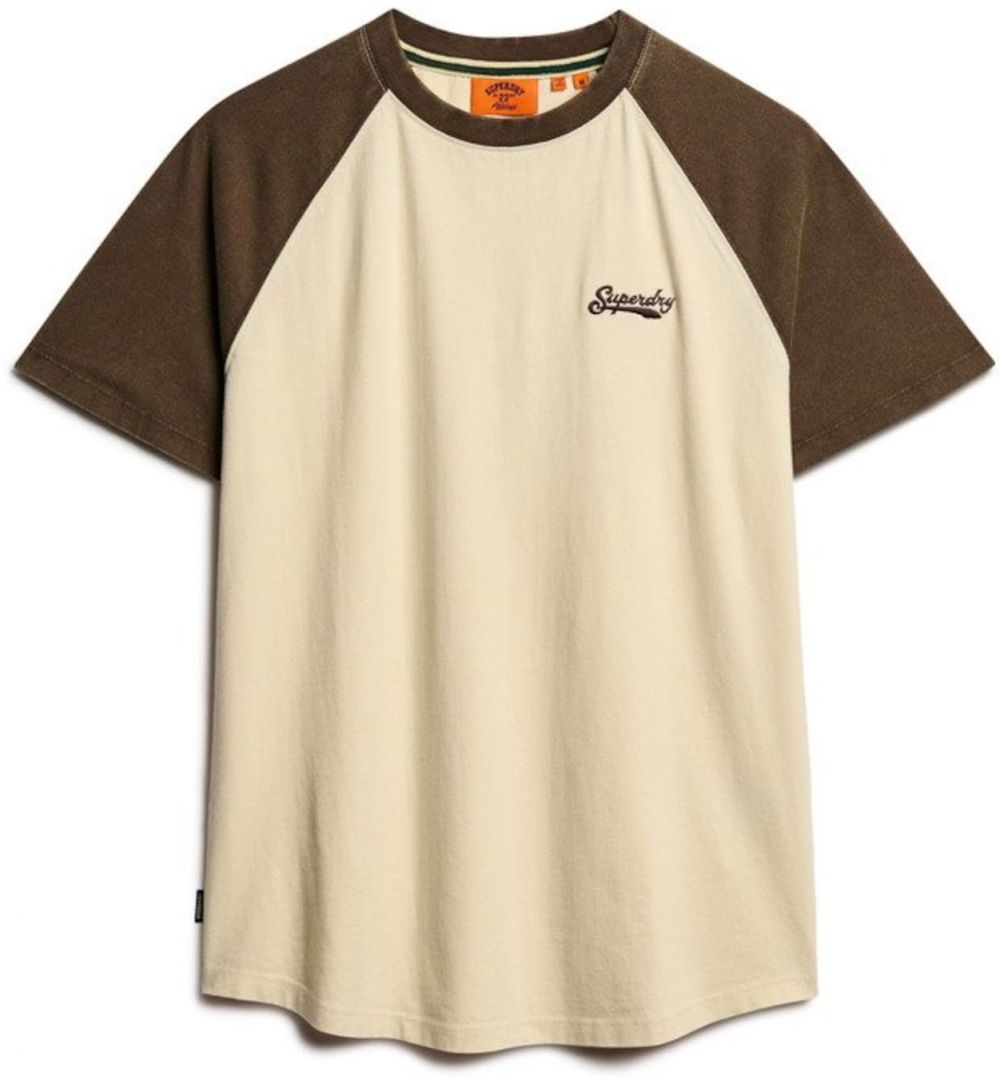 Superdry Tričko 'Essential'  šampanské / čokoládová