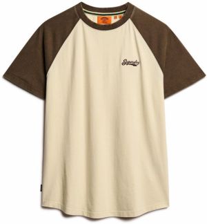 Superdry Tričko 'Essential'  šampanské / čokoládová