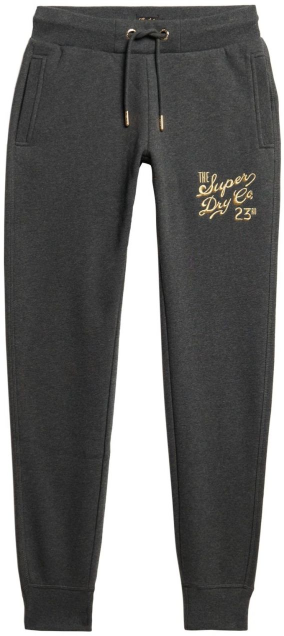 Superdry Nohavice 'LUXE'  zlatá / grafitová