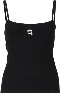 Karl Lagerfeld Top 'Ikon'  krémová / čierna / biela