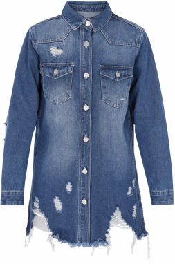 MYMO Prechodná bunda 'Fashion Look'  modrá denim