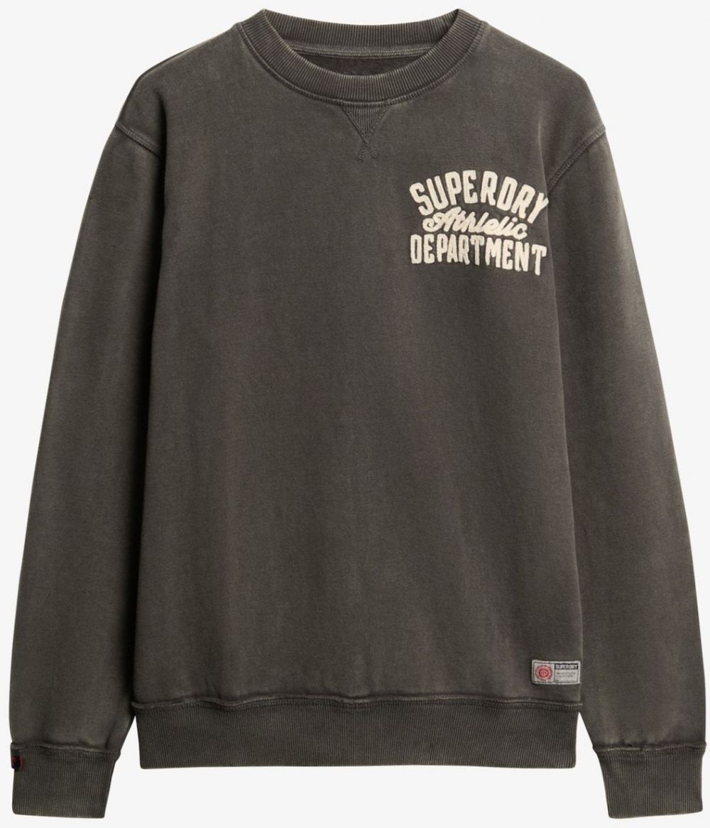 Superdry Mikina  béžová / tmavosivá