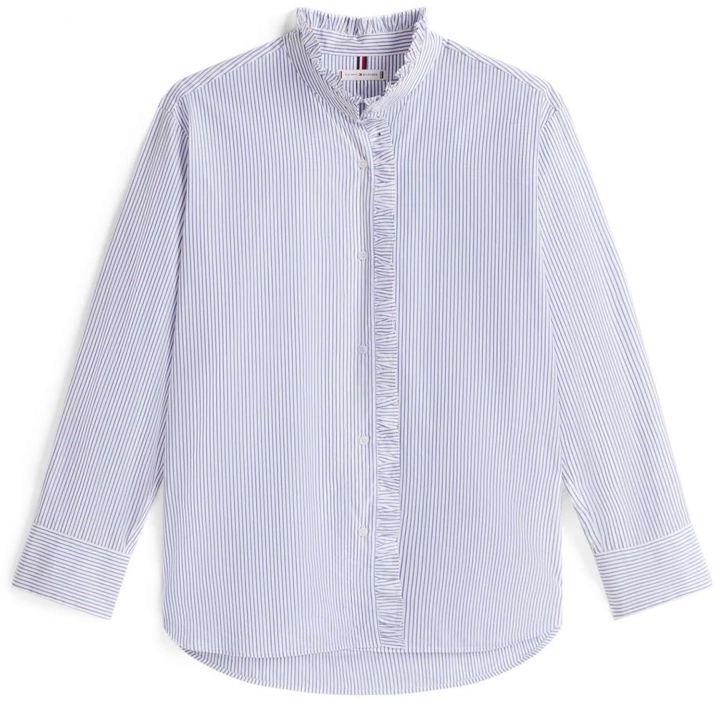 TOMMY HILFIGER Blúzka  modrá / biela