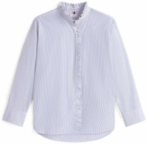 TOMMY HILFIGER Blúzka  modrá / biela