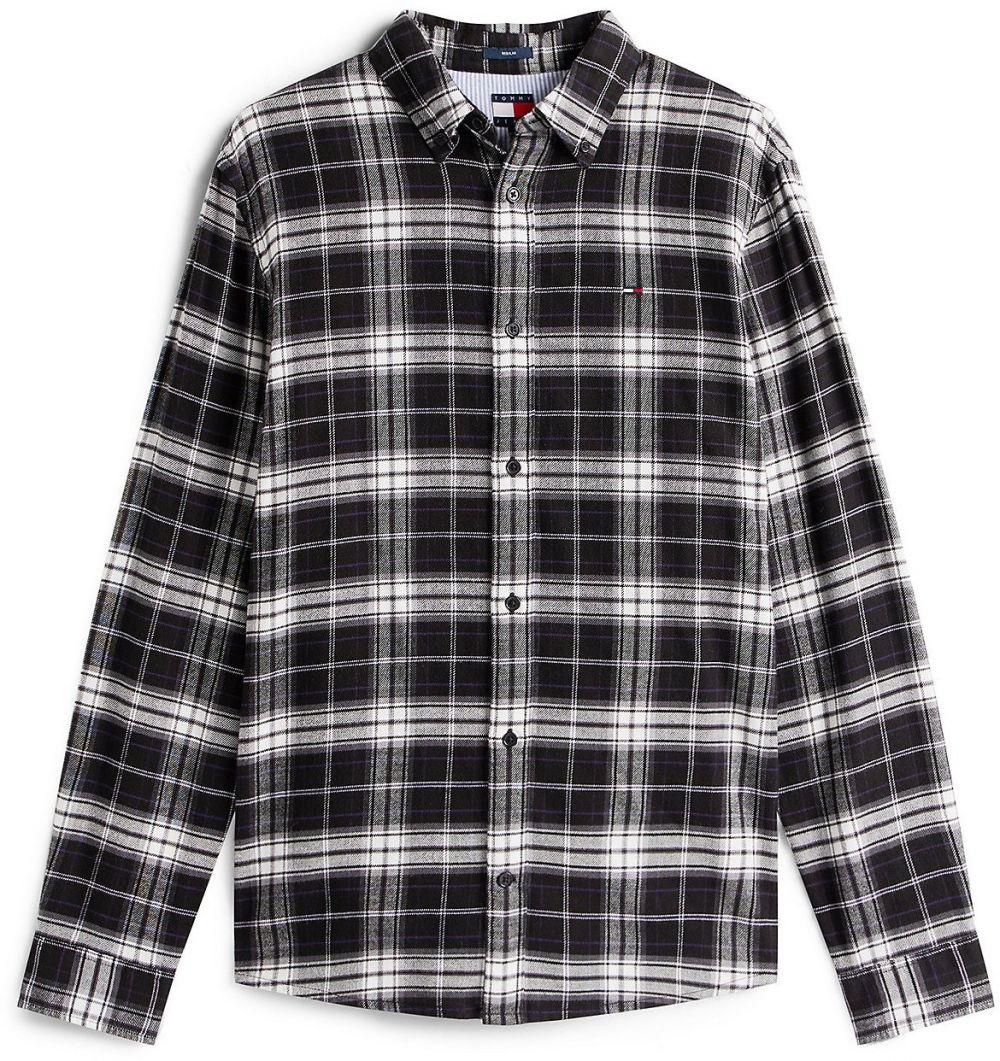 Tommy Jeans Košeľa  námornícka modrá / biela