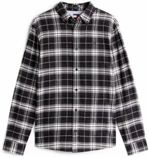 Tommy Jeans Košeľa  námornícka modrá / biela