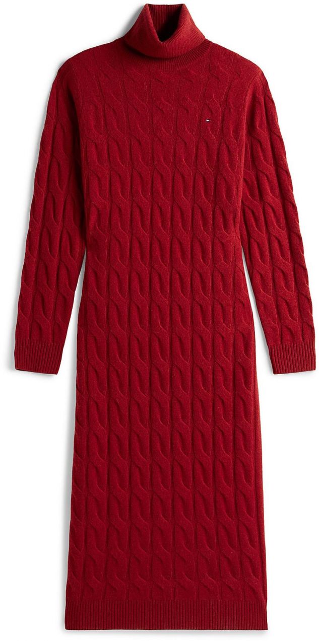 TOMMY HILFIGER Pletené šaty  červená