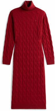 TOMMY HILFIGER Pletené šaty  červená