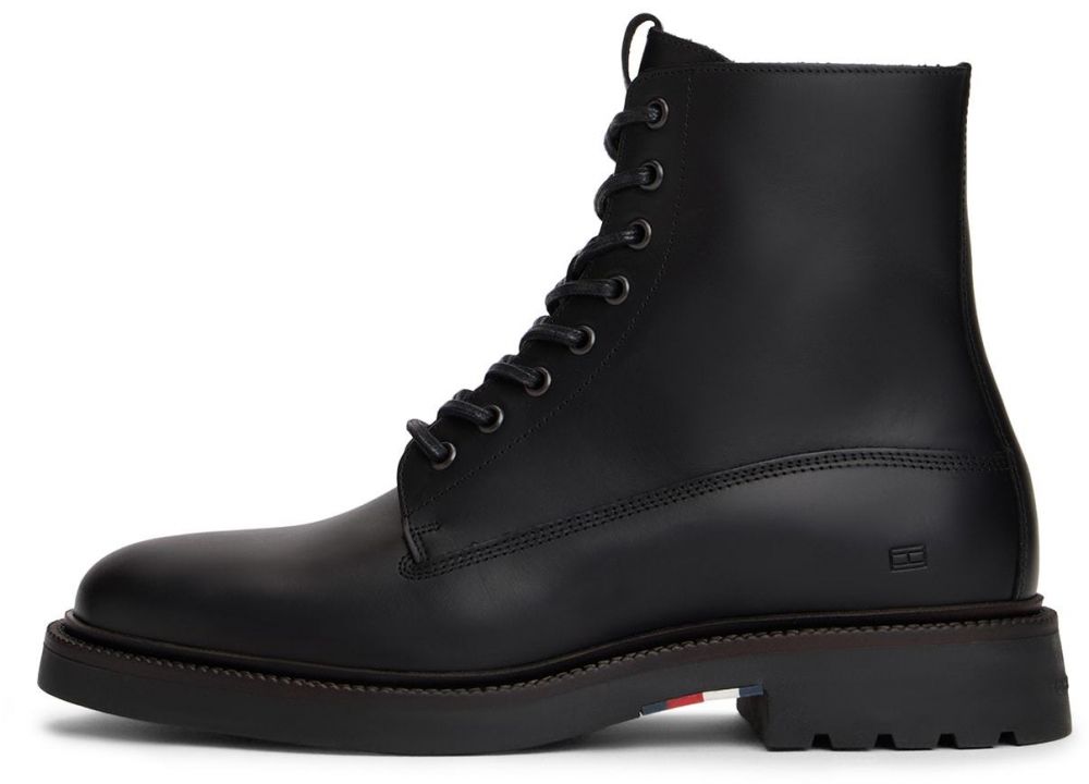 TOMMY HILFIGER Šnurovacie čižmy  čierna