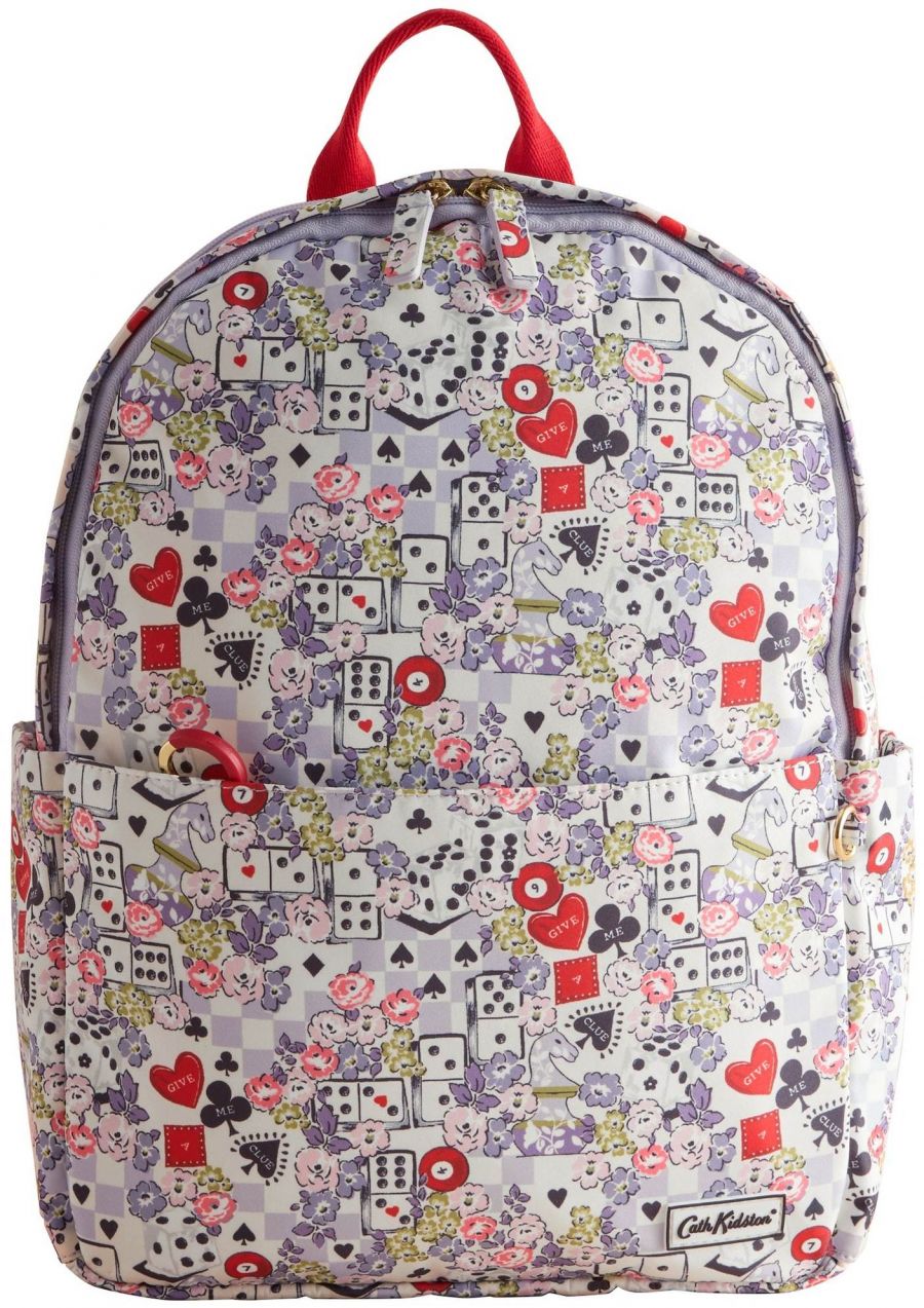 Cath Kidston Batoh  nebielená / levanduľová / červená / čierna
