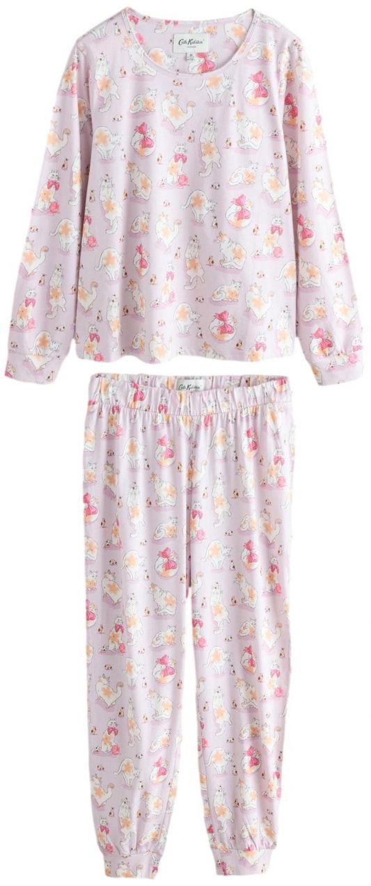 Cath Kidston Pyžamo 'Dreamer's Ditsy'  nebielená / pastelovo fialová / ružová / červená
