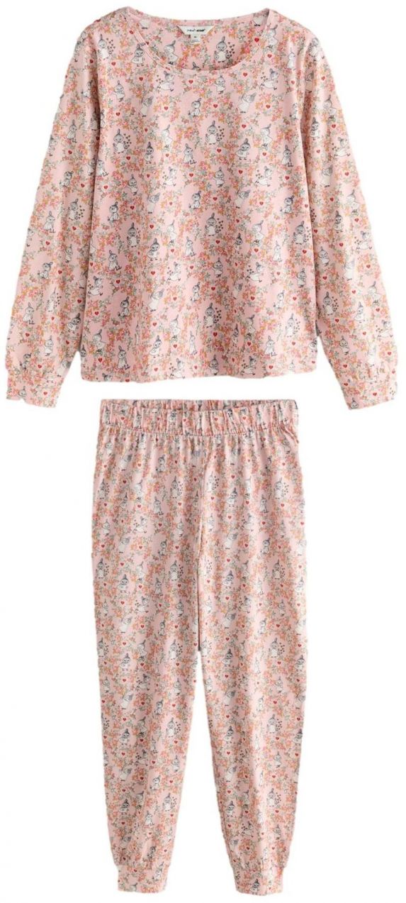 Cath Kidston Pyžamo  sivá / pastelovo ružová / červená