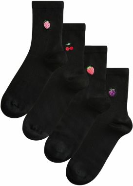 Next Ponožky  fialová / ružová / krvavo červená / čierna