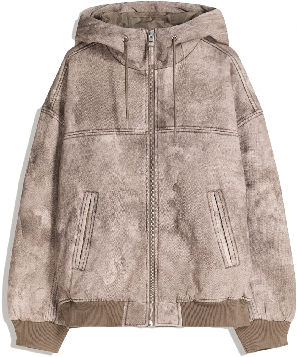 Bershka Prechodná bunda  mokka