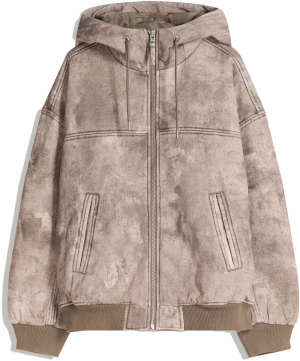 Bershka Prechodná bunda  mokka
