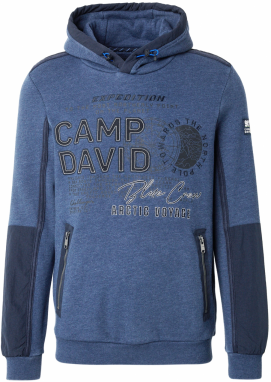 CAMP DAVID Mikina  námornícka modrá / čierna / biela