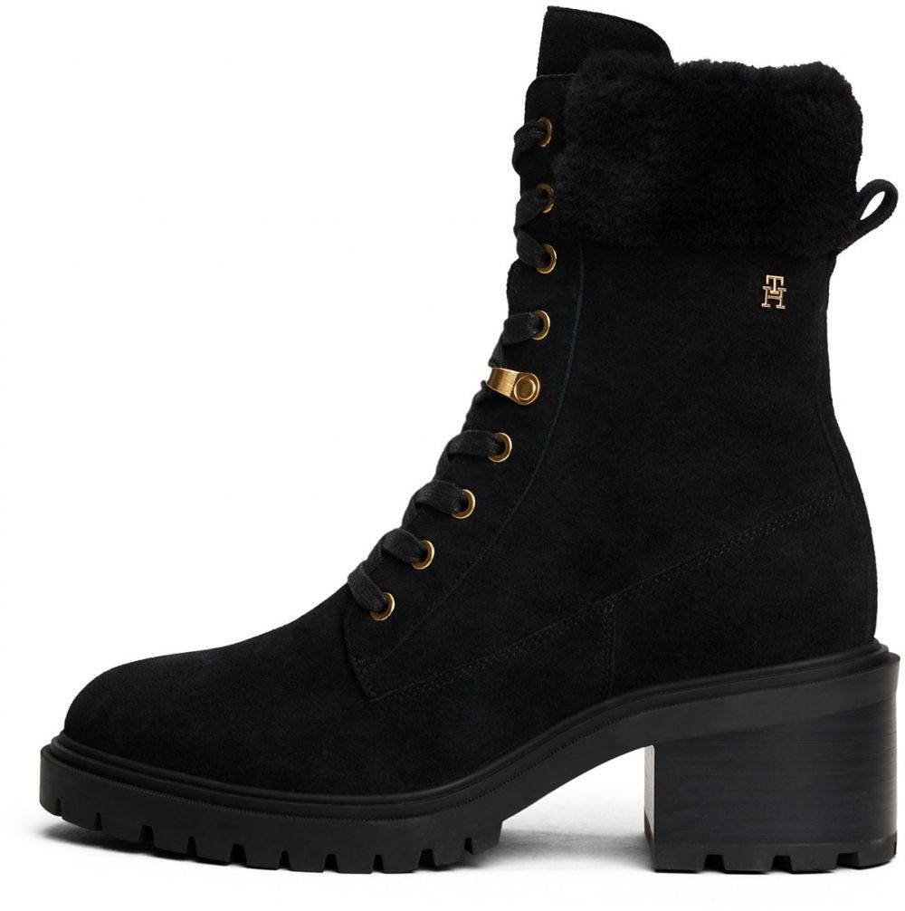 TOMMY HILFIGER Šnurovacie členkové čižmy  čierna