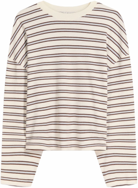 Bershka Tričko  nebielená / pastelovo modrá / čierna