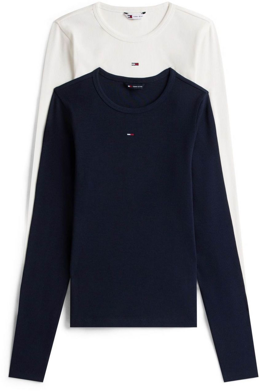 Tommy Jeans Tričko  azúrová / biela