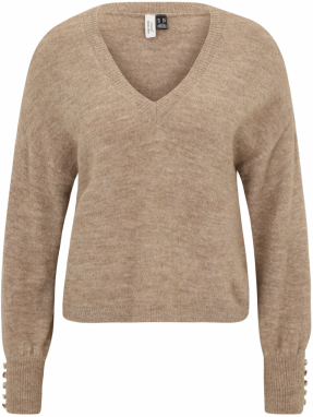 Vero Moda Petite Sveter 'VMLEFILE'  béžová melírovaná