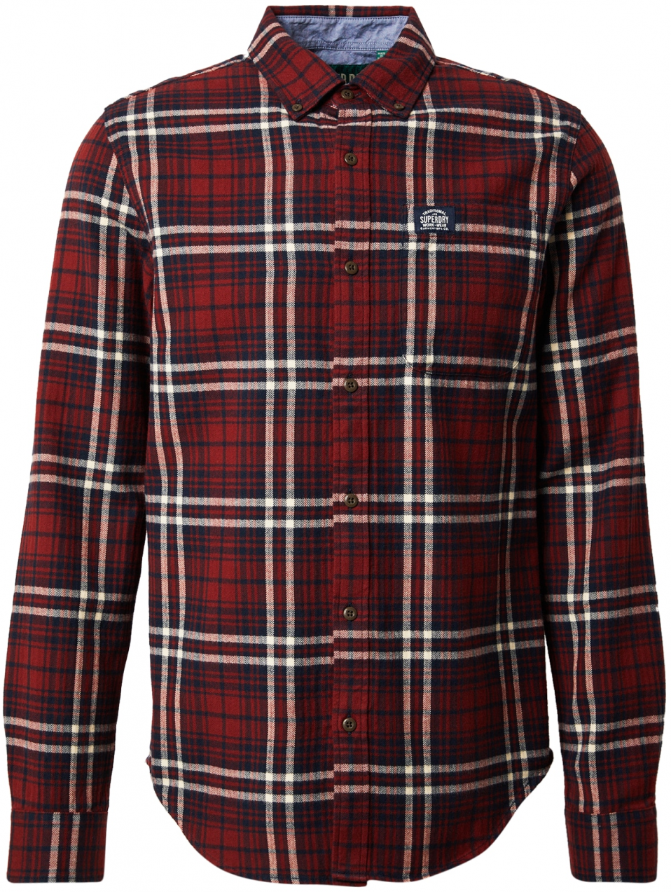 Superdry Košeľa  námornícka modrá / červená / biela
