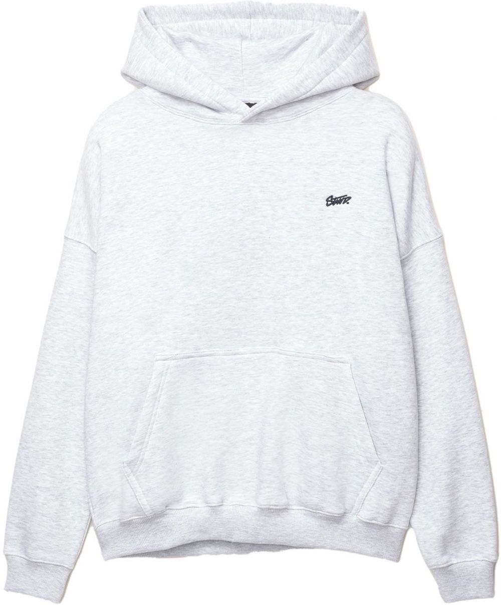 Pull&Bear Mikina 'STWD'  svetlosivá / čierna