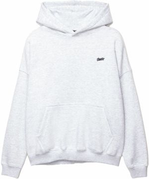 Pull&Bear Mikina 'STWD'  svetlosivá / čierna