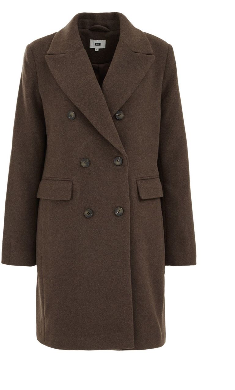 WE Fashion Prechodný kabát  hnedá