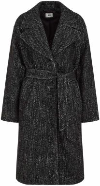 WE Fashion Prechodný kabát  čierna