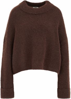 WE Fashion Sveter  tmavohnedá