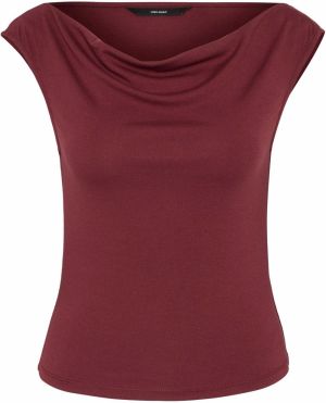 Vero Moda Petite Tričko  vínovo červená